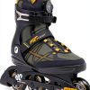 K2 F.I.T. 80 Boa Inline Skates Mens Gray Mustard Aluminum-0