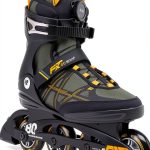 K2 F.I.T. 80 Boa Inline Skates Mens Gray Mustard Aluminum-0