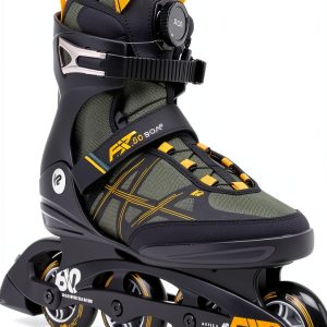 K2 F.I.T. 80 Boa Inline Skates Mens Gray Mustard Aluminum-0