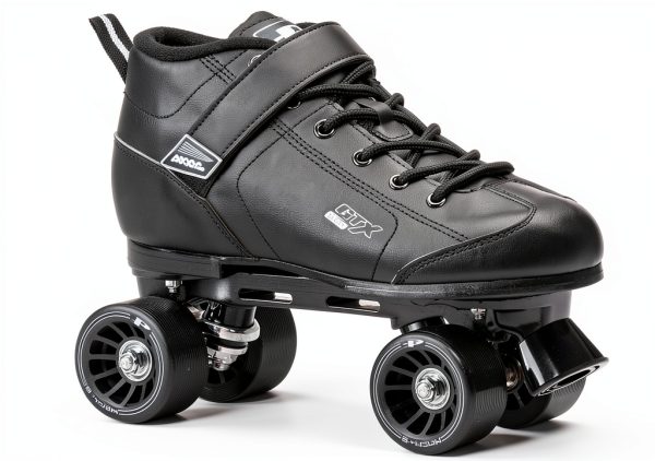 Pacer Kids Speed Roller Skates Black Nylon 65mm-0