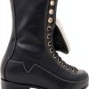 V N L A Godfather Leather Speed Skates Unisex Black-1