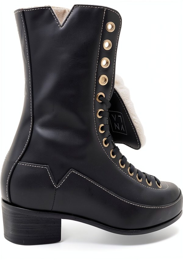 V N L A Godfather Leather Speed Skates Unisex Black-1
