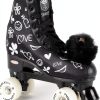 Epic Skates Luv Quad Skates Black White 58mm-0