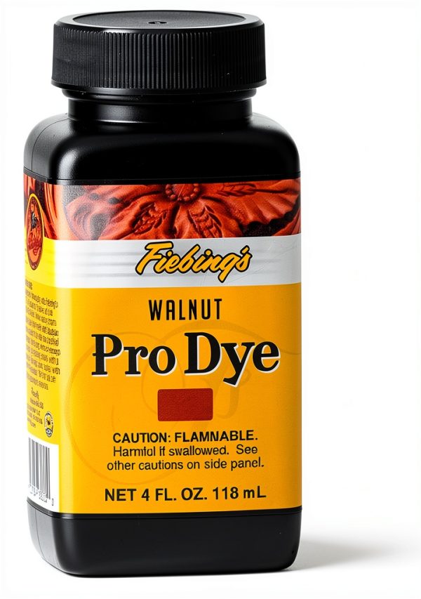Fiebing's Walnut Leather Dye 4 oz Colorfast Finish for Veg Leather-1