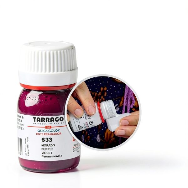 Tarrago Quick Color Dye Leather Shoe Repair Grey 656 1 oz-3