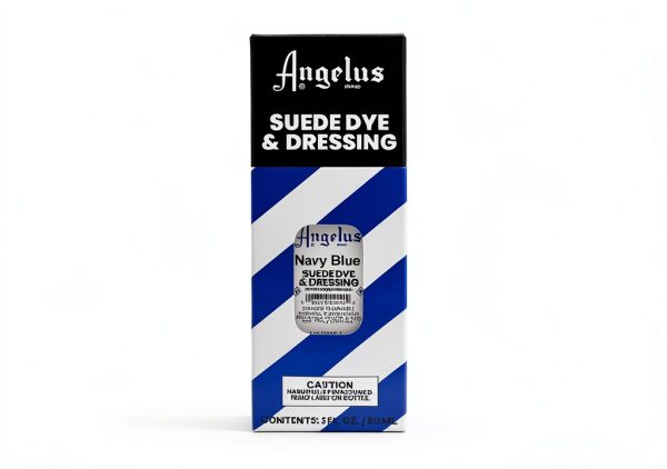Angelus Suede Dye Navy Blue 3oz Liquid Leather Color Restorer-1