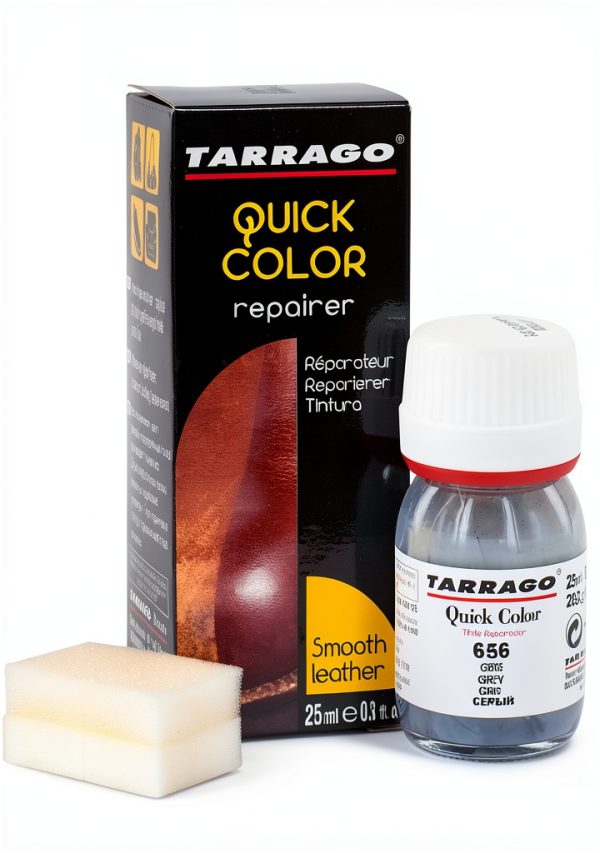 Tarrago Quick Color Dye Leather Shoe Repair Grey 656 1 oz-0