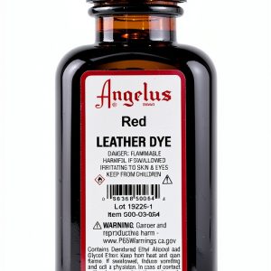 Angelus Leather Dye Red 3oz Liquid Tough Long Lasting Color-0