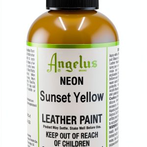 Angelus Sunset Yellow Acrylic Leather Paint 4oz Crack Resistant-0