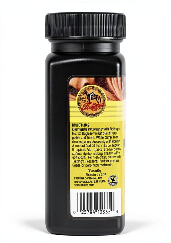 Fiebing's Leather Dye Chocolate 4 oz - Premium Colorfast Oil Finish-1