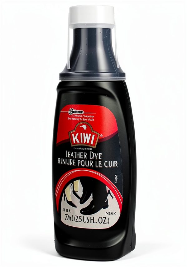 KIWI Leather Dye Restorer Black Shoe and Leather Care with Sponge-1