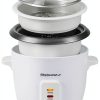 Elite Gourmet Rice Cooker ERC-006NST 6-Cup White Non‑Stick Cooker-0