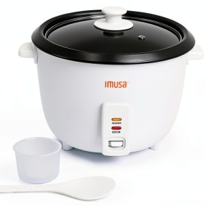 Electric Nonstick Rice Cooker by Imusa GAU-00013 8 Cup White-0