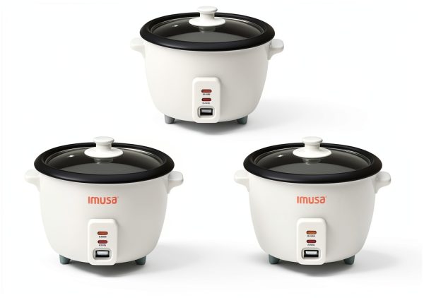 IMUSA USA GAU-00011 Electric Nonstick Rice Cooker 3-Cup (Uncooked) 6-Cup (Cooked), White-7