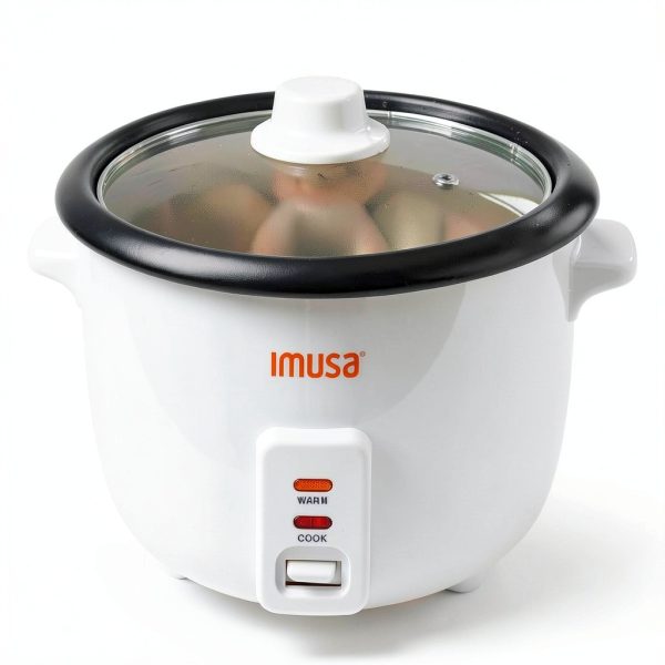 IMUSA USA GAU-00011 Electric Nonstick Rice Cooker 3-Cup (Uncooked) 6-Cup (Cooked), White-4