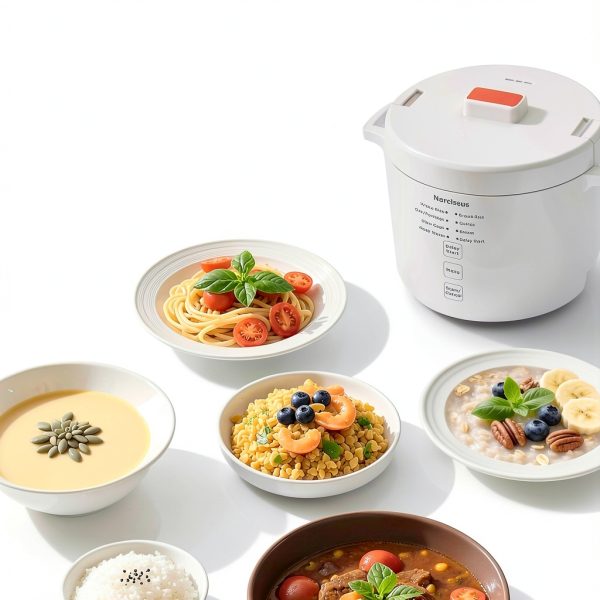 Narcissus 3.5-Cup Rice Cooker for 1-3 People White HS-MU180-1