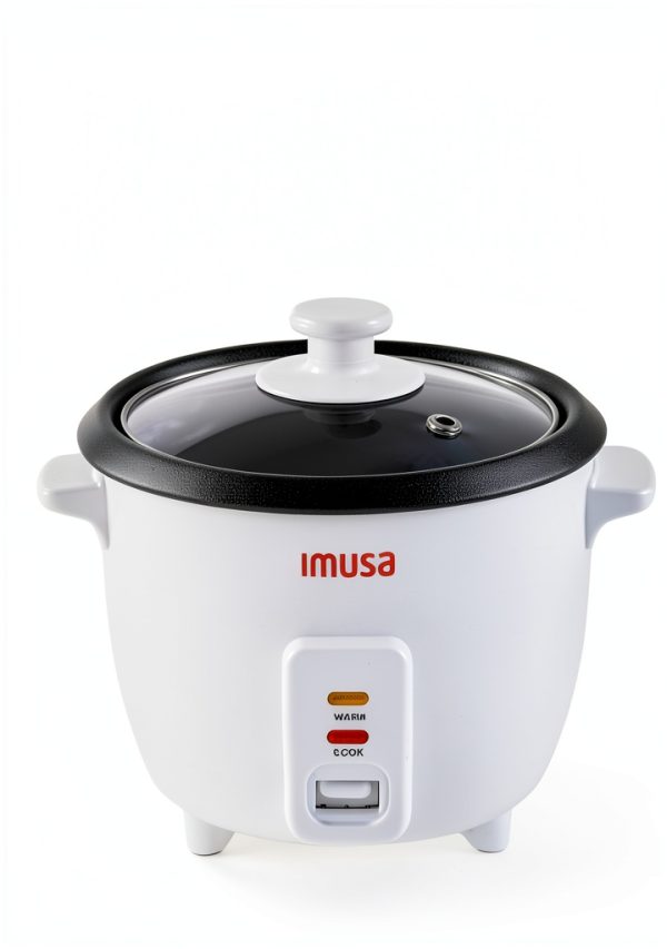 IMUSA USA GAU-00011 Electric Nonstick Rice Cooker 3-Cup (Uncooked) 6-Cup (Cooked), White-2