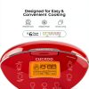CUCKOO Micom Rice Cooker 6 Cup Uncooked / 12 Cup Cooked, Fuzzy Logic Rice Maker with Delay Timer & Keep Warm Setting, Versatile Food Steamer for Cooking, Non-Stick Inner Pot, Red (CR-0655F)-6