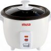 IMUSA USA GAU-00011 Electric Nonstick Rice Cooker 3-Cup (Uncooked) 6-Cup (Cooked), White-0