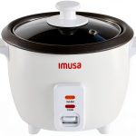 IMUSA USA GAU-00011 Electric Nonstick Rice Cooker 3-Cup (Uncooked) 6-Cup (Cooked), White-0