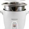 Elite Gourmet Rice Cooker ERC-2020 20‑Cup White Stainless Steel-0