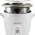 Elite Gourmet Rice Cooker ERC-2020 20‑Cup White Stainless Steel-0