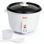 IMUSA USA GAU-00012 Electric NonStick Rice Cooker 5-Cup (Uncooked) 10-Cup (Cooked), White-0