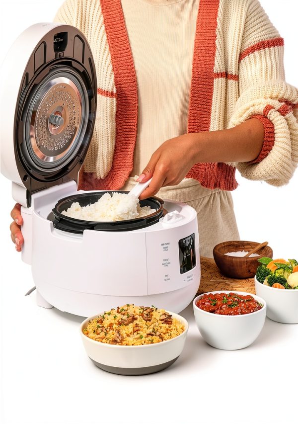 CUCKOO Twin Pressure Rice Cooker 6-Cup Uncooked / 12-Cup Cooked with Nonstick Inner Pot, Versatile Rice Maker & Warmer with 16 Menu Options, Open Cooking Mode, Voice Guide, White (CRP-ST0609FW)-5