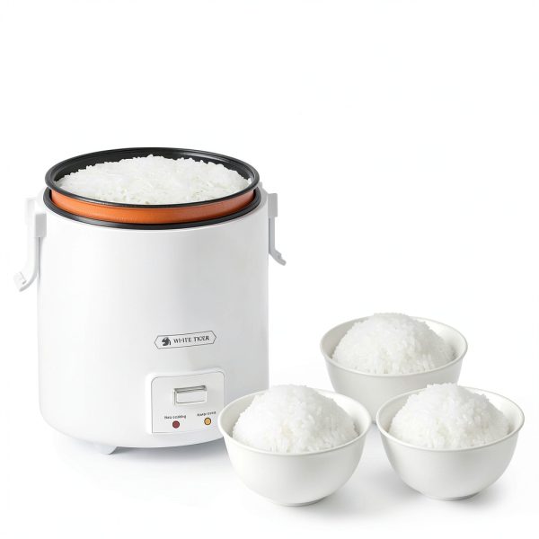 Mini Rice Cooker White Tiger 1L Portable Steamer with Keep Warm-1