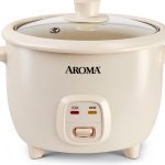 AROMA CoreCoat Pot-Style Rice Cooker with One-Touch Control and Non-Stick Ceramic Coating (6 Cups Cooked, 3 Cups Uncooked)-0