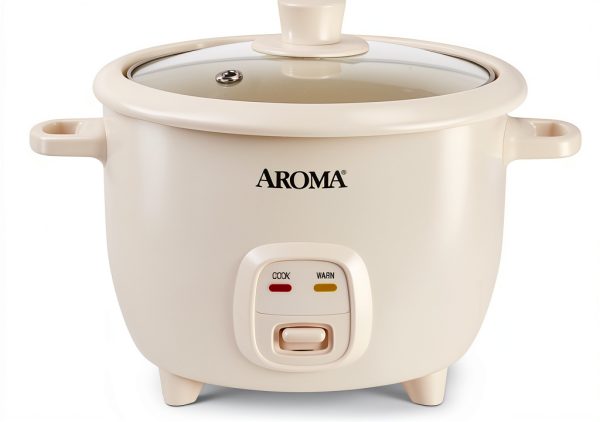 AROMA CoreCoat Pot-Style Rice Cooker with One-Touch Control and Non-Stick Ceramic Coating (6 Cups Cooked, 3 Cups Uncooked)-0