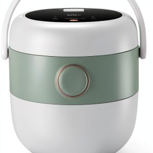 Rice Cooker Bar 3-Cup Cooker with 3D Heating, PFAS-Free Light Green-0