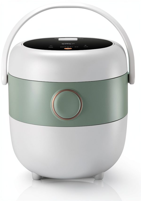 Rice Cooker Bar 3-Cup Cooker with 3D Heating, PFAS-Free Light Green-0