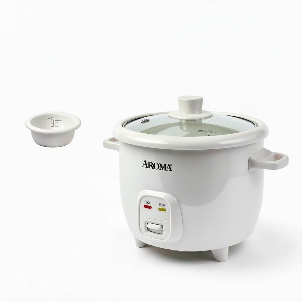 AROMA CoreCoat Pot-Style Rice Cooker with One-Touch Control and Non-Stick Ceramic Coating (6 Cups Cooked, 3 Cups Uncooked)-3