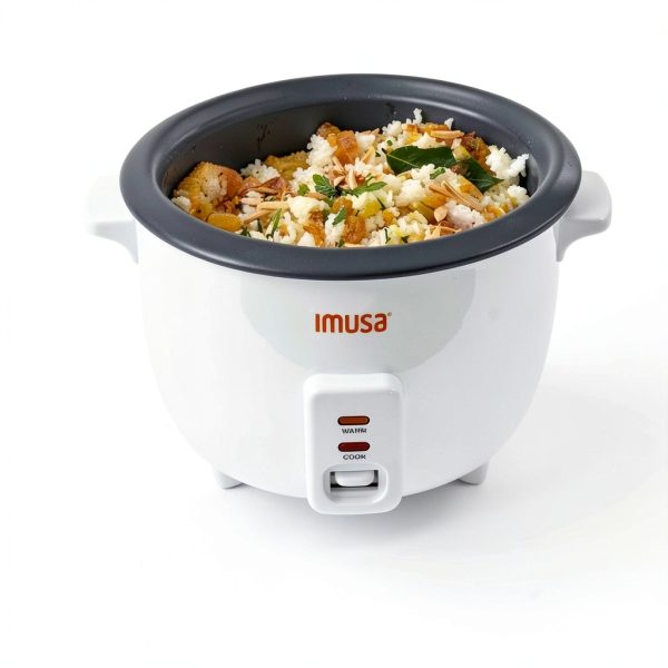 IMUSA USA GAU-00012 Electric NonStick Rice Cooker 5-Cup (Uncooked) 10-Cup (Cooked), White-5