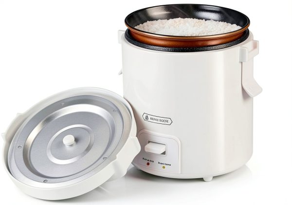 Mini Rice Cooker White Tiger 1L Portable Steamer with Keep Warm-0
