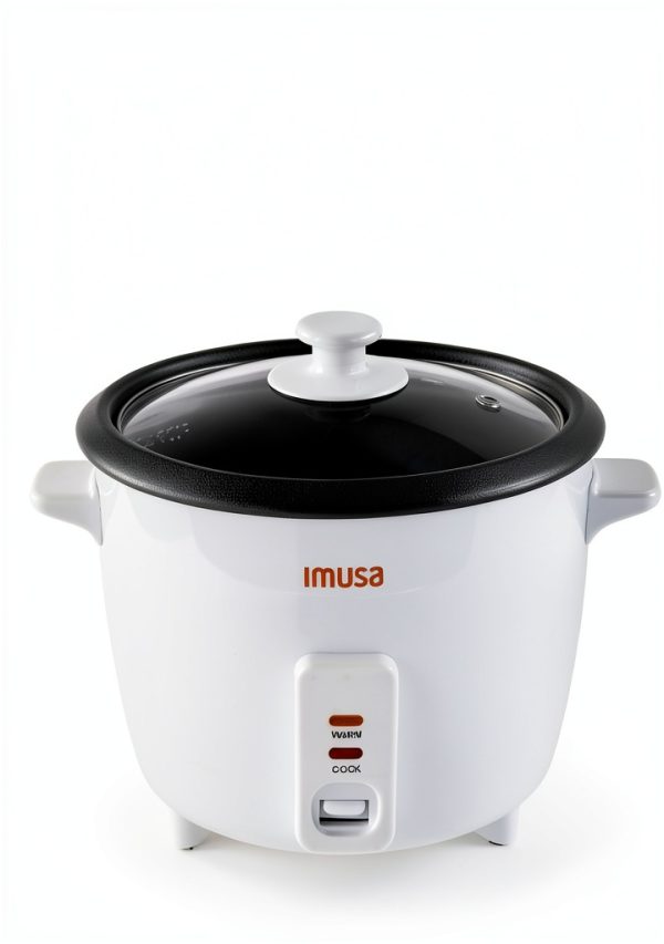 IMUSA USA GAU-00012 Electric NonStick Rice Cooker 5-Cup (Uncooked) 10-Cup (Cooked), White-2
