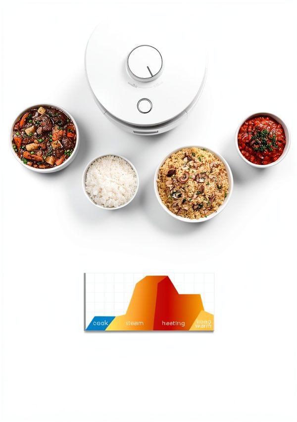 CUCKOO Twin Pressure Rice Cooker 6-Cup Uncooked / 12-Cup Cooked with Nonstick Inner Pot, Versatile Rice Maker & Warmer with 16 Menu Options, Open Cooking Mode, Voice Guide, White (CRP-ST0609FW)-3