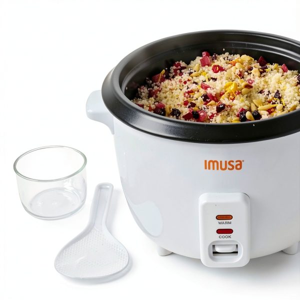 IMUSA USA GAU-00012 Electric NonStick Rice Cooker 5-Cup (Uncooked) 10-Cup (Cooked), White-6
