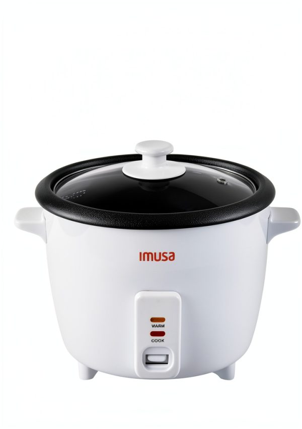 Electric Nonstick Rice Cooker by Imusa GAU-00013 8 Cup White-2