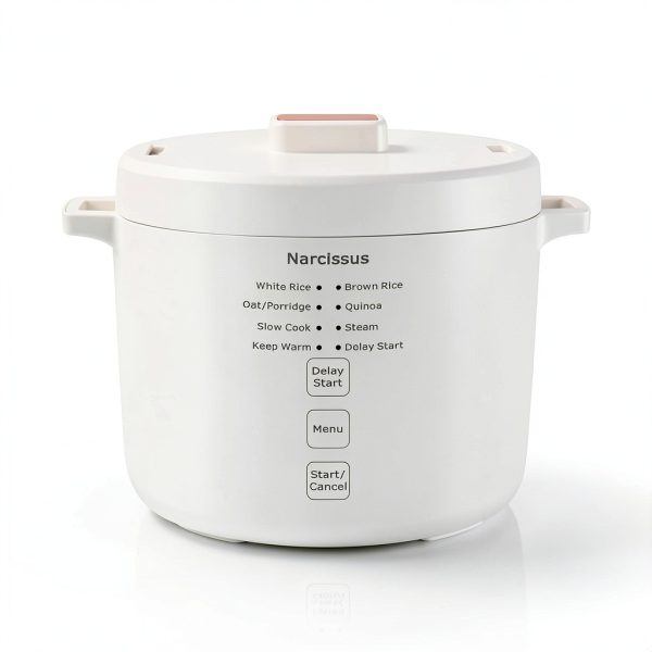 Narcissus 3.5-Cup Rice Cooker for 1-3 People White HS-MU180-0