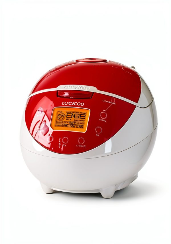 CUCKOO Micom Rice Cooker 6 Cup Uncooked / 12 Cup Cooked, Fuzzy Logic Rice Maker with Delay Timer & Keep Warm Setting, Versatile Food Steamer for Cooking, Non-Stick Inner Pot, Red (CR-0655F)-3