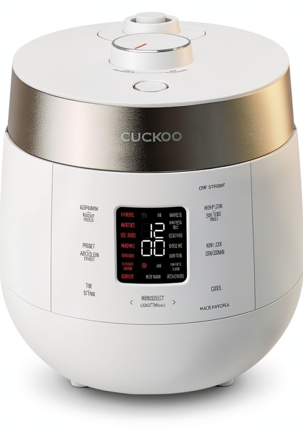 CUCKOO Twin Pressure Rice Cooker 6-Cup Uncooked / 12-Cup Cooked with Nonstick Inner Pot, Versatile Rice Maker & Warmer with 16 Menu Options, Open Cooking Mode, Voice Guide, White (CRP-ST0609FW)-0