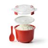 Sistema Microwave Rice Cooker 2.6L Red Plastic Kitchen Appliance Set-1