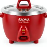 Aroma Housewares 6‑Cup Stainless Rice Cooker & Warmer ARC‑753SGR Red-0