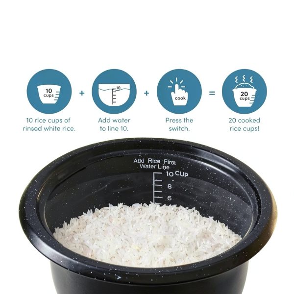 AROMA 20‑Cup 5Qt Rice Cooker with Bonded Granite Pot & Keep‑Warm-4
