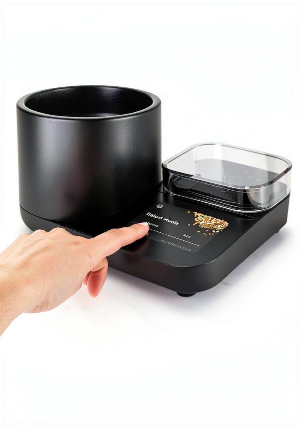 KitchenAid Grain and Rice Cooker 8 Cup with Automatically Sensing Integrated Scale + Water Tank, KGC3155, Black Matte-4