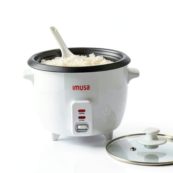 IMUSA USA GAU-00012 Electric NonStick Rice Cooker 5-Cup (Uncooked) 10-Cup (Cooked), White-3