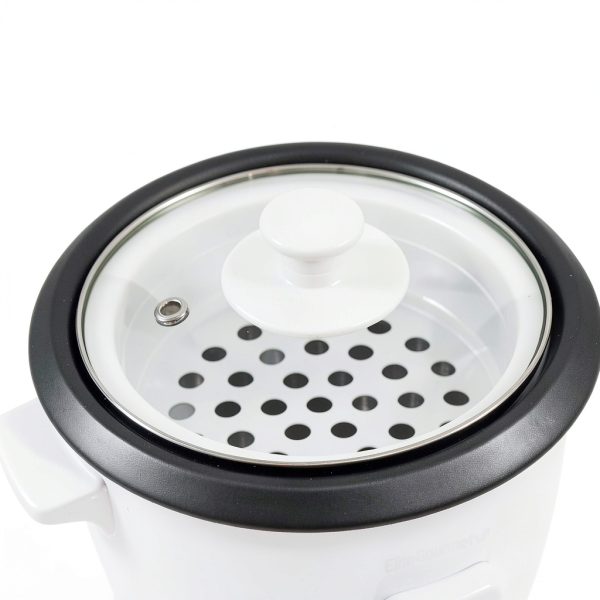 Elite Gourmet Rice Cooker ERC-006NST 6-Cup White Non‑Stick Cooker-4