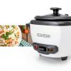 BLACK+DECKER Rice Cooker 6-Cup (Cooked) with Steaming Basket, Removable Non-Stick Bowl, White-1